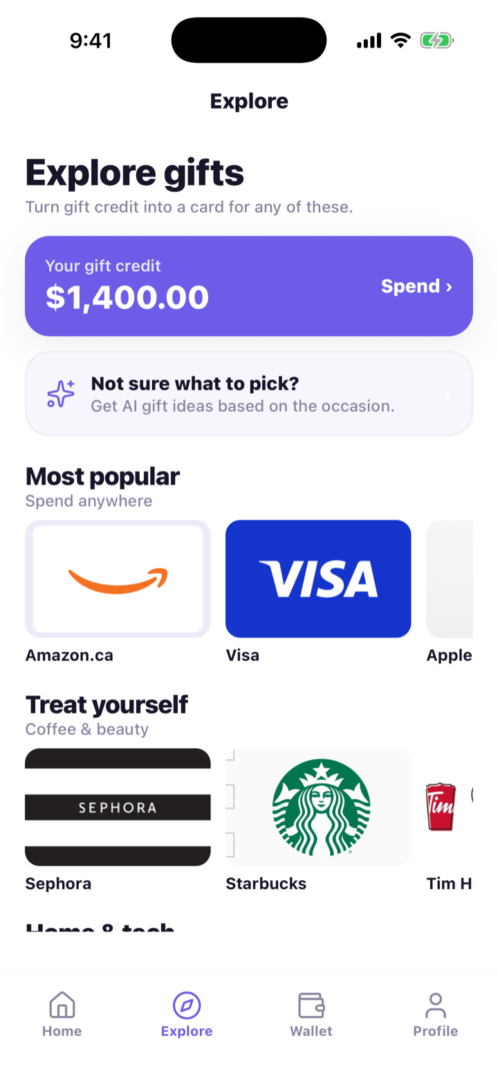 Explore gifts