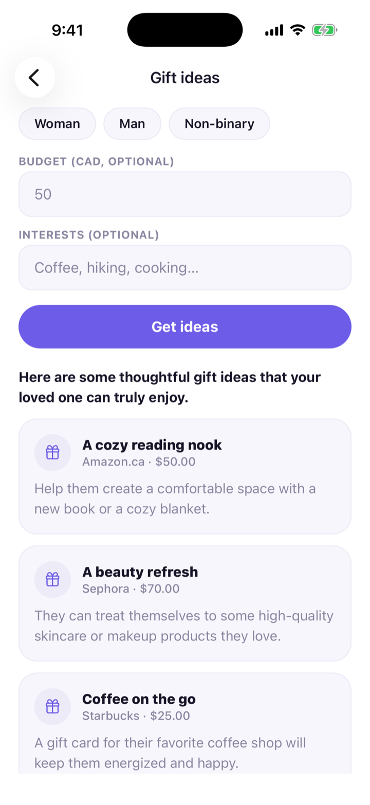AI gift ideas